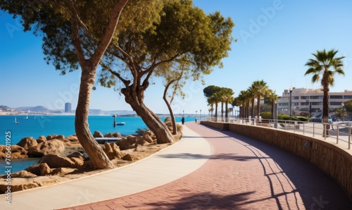 Pavement embankment in Alicante