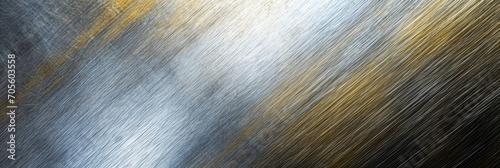Shiny Metallic Brushed Texture Background with Bright Steel Finish