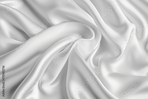 Silken Elegance: White Fabric Texture and Seamless Background