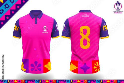 Cricket World Cup, T Shirt Design, EA Sports Design, World Cup Design, Sports T Shirt, Sports Jersey photo