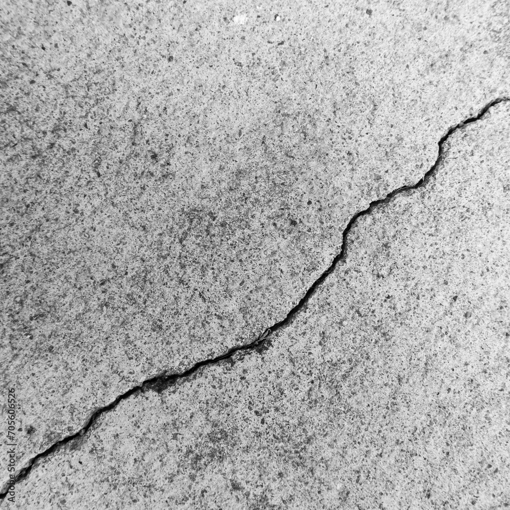 Obraz premium Cracked wall. Concrete crack background.