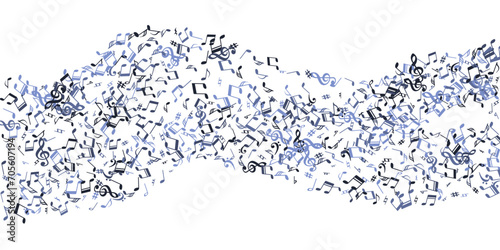 Musical note icons vector illustration. Sound