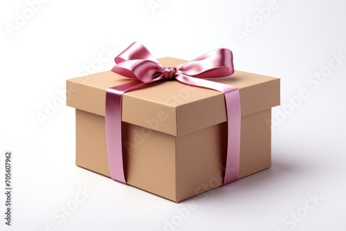 Gift box open lid on isolated on white background with romantic, presents for Christmas day or valentine day, package with congratulation, wrapped paper, spring for decoration, holiday concept.