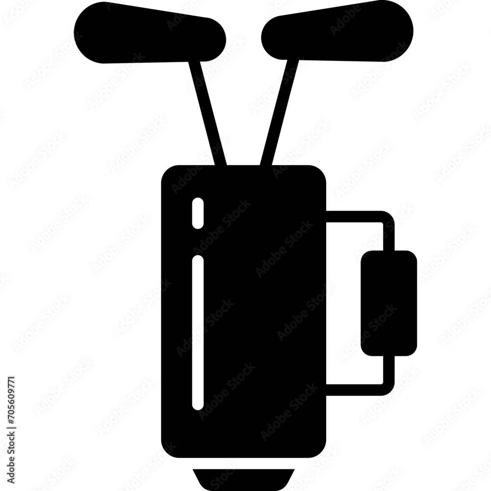 Golf Bag Icon Golf Bag Icon