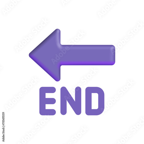 Canvas Print End Arrow