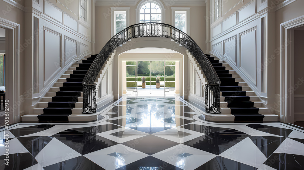 Obraz premium staircase in the villa