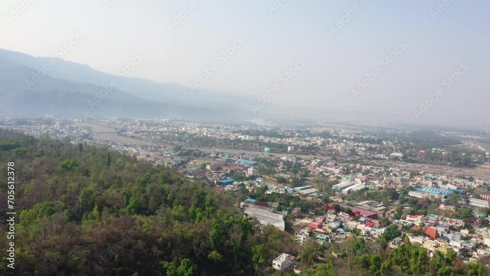 In Uttarakhand, life unfolds the captivating beauty of the mountains, where every moment is a serene dance with nature. 4k Aerial footage In Uttarakhand, life unfolds the captivating beauty of the mountains, where every moment is a serene dance with nature. 4k Aerial footage