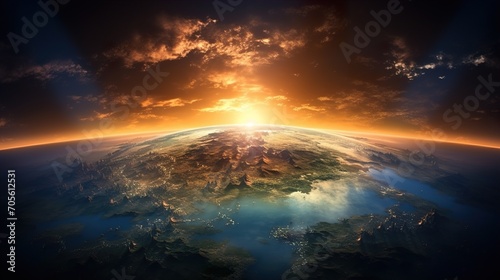 sunrise over the planet © Ahmad