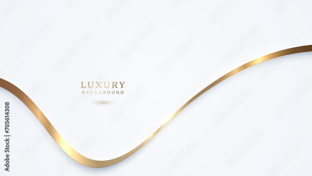 Luxury white background with golden line Luxury white background with golden line