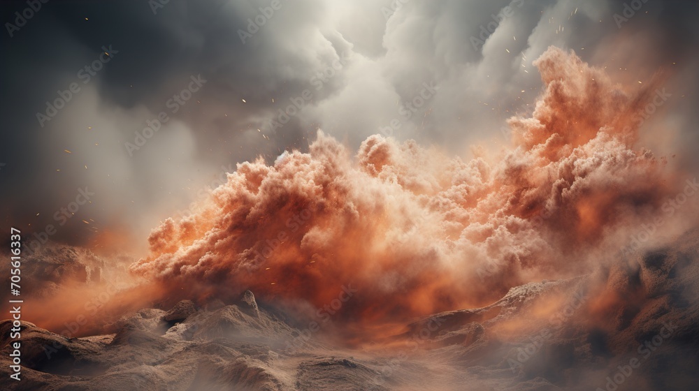 Fototapeta premium fire in the sky