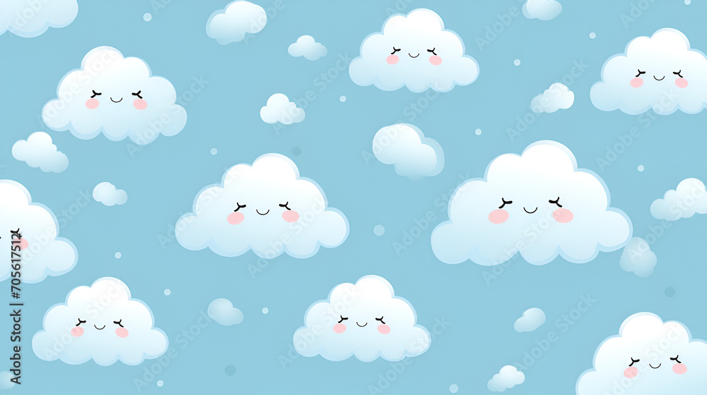 cute cloud pattern