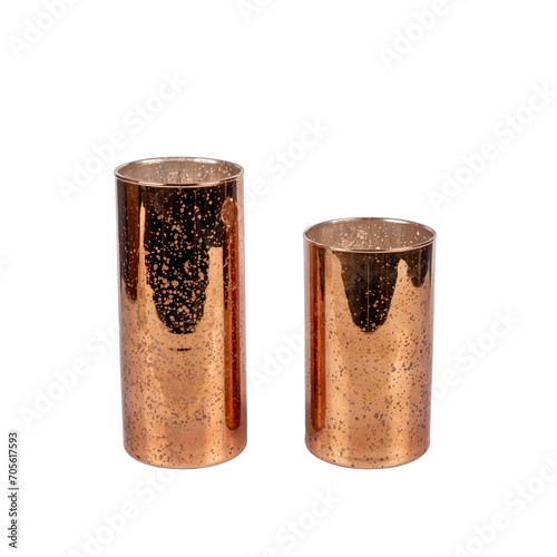 decorative luxury vases isolated on white
