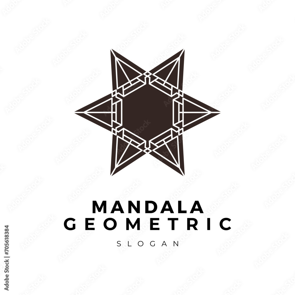 Mandala ornament geometric logo Mandala ornament geometric logo