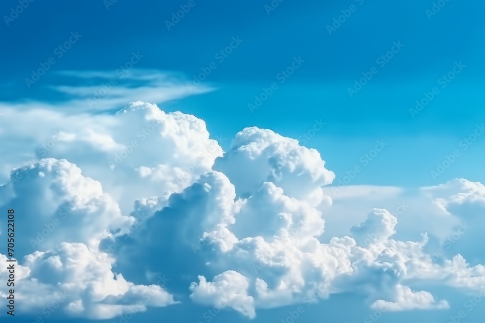 Beautiful abstract cloud and clear blue sky landscape nature background. Generative AI Beautiful abstract cloud and clear blue sky landscape nature background. Generative AI