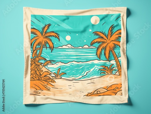 Versatile Bandana Mockup for Fashion and Functionality - AI Generated