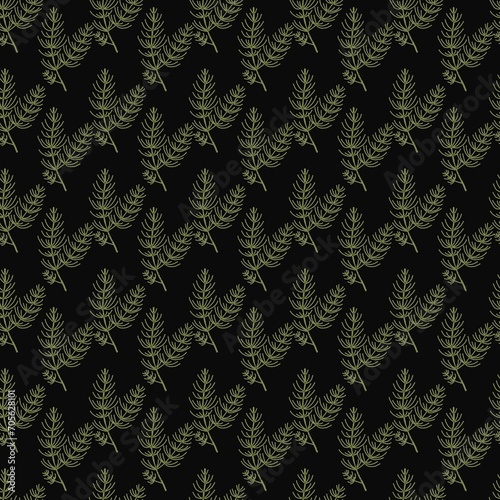 Ivy plant pattern. Illustration for decoration, design, wallpaper.