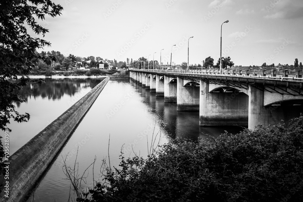 Fototapeta premium Bridge over a river in Macedonia, Greece