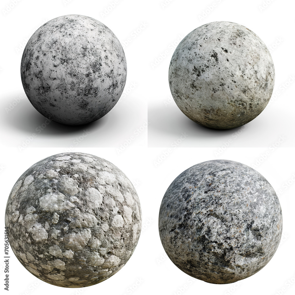 Piece of rounded stone isolated on white. Piece of rounded stone isolated on white.