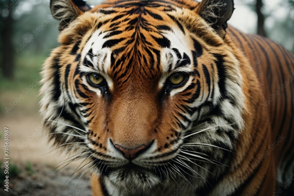 Fototapeta premium tiger in the zoo