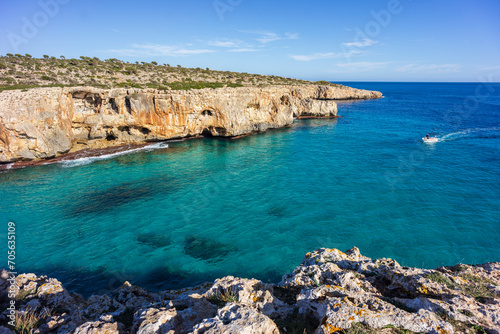 Cala Sequer  Manacor coast  Majorca  Balearic Islands  Spain