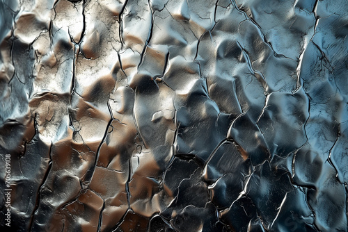 Hammered metal industrial texture and material surface
