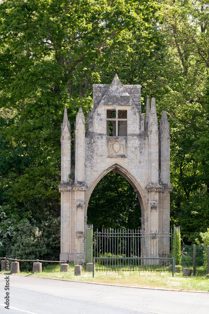 Old portal of the abbey of Troarn in Banneville-la-Campagne Old portal of the abbey of Troarn in Banneville-la-Campagne