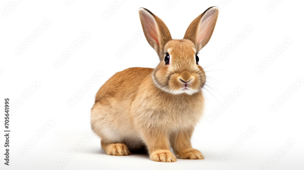 rabbit sitting isolated on white background rabbit sitting isolated on white background