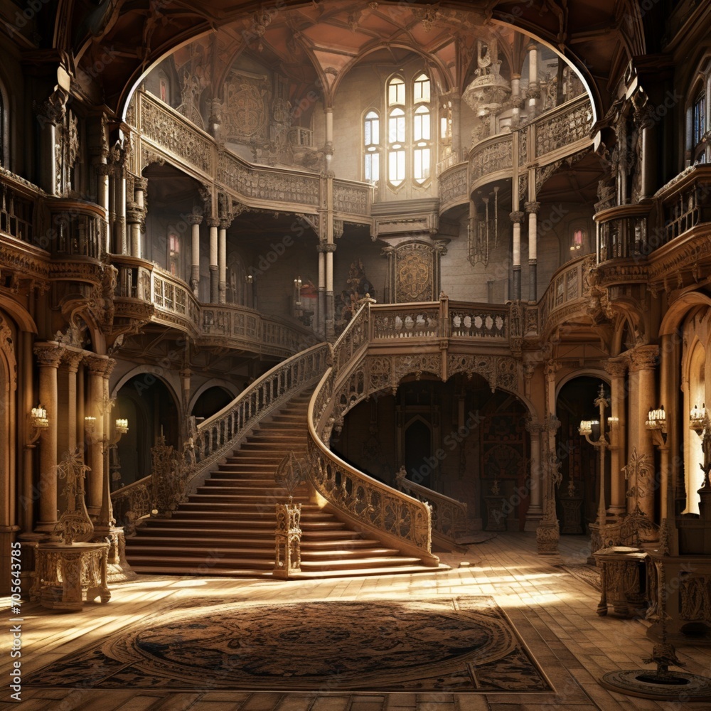 Best medieval palace design images Generative AI