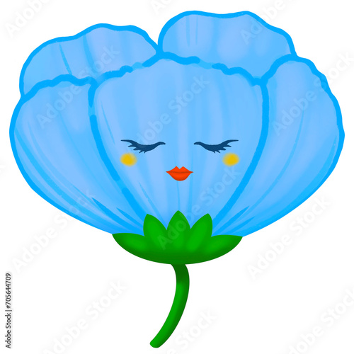 Blue flower