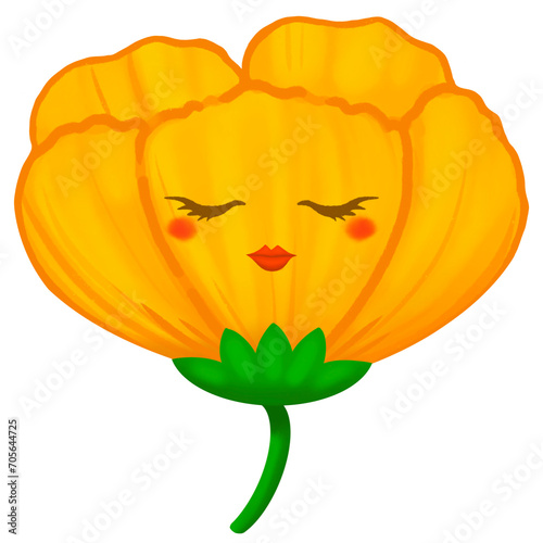 Yellow flower.