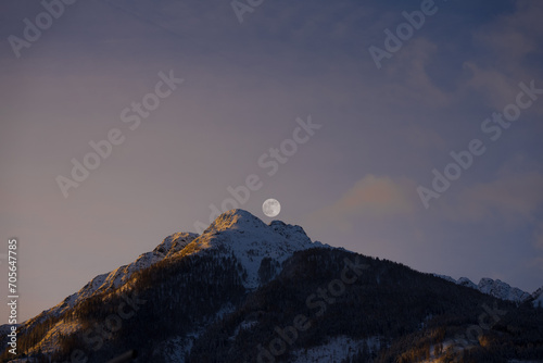 Sunrise in the mountains 