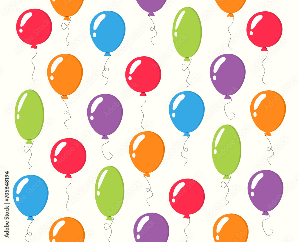 seamless pattern with colorful balloons seamless pattern with colorful balloons
