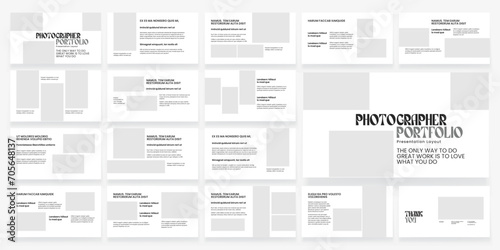 Photographer Portfolio Presentation Portfolio Layout Design