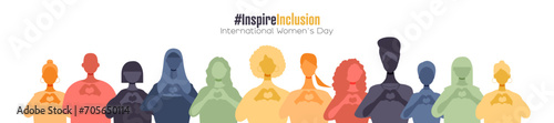 International Women's Day banner. #InspireInclusion