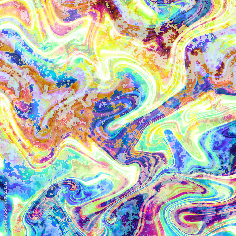 Abstract colorful wavy groovy psychedelic background. Grunge retro psychedelic background Abstract colorful wavy groovy psychedelic background. Grunge retro psychedelic background