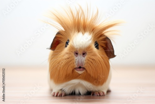 guinea pig mid-squeak with whiskers forward