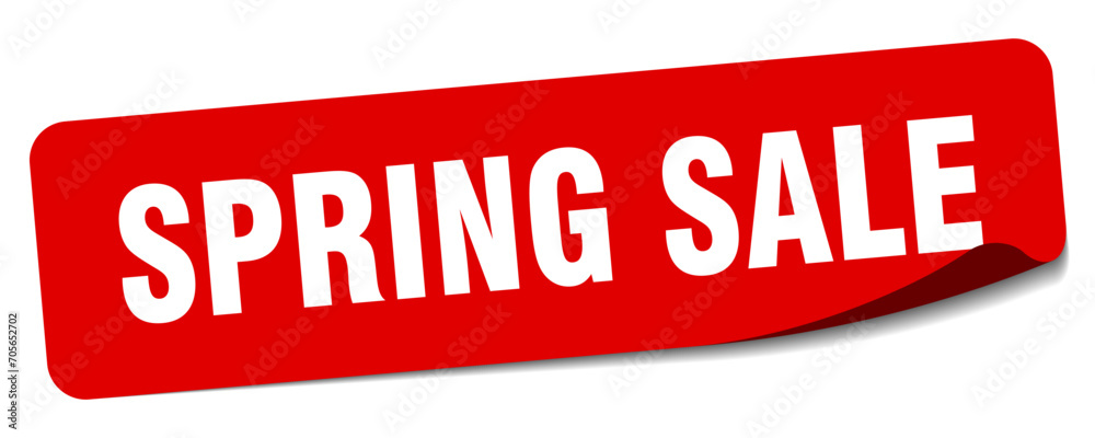 spring sale sticker. spring sale label