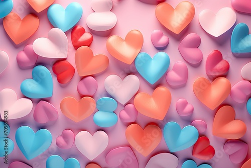 valentines day image with hearts and love hearts
