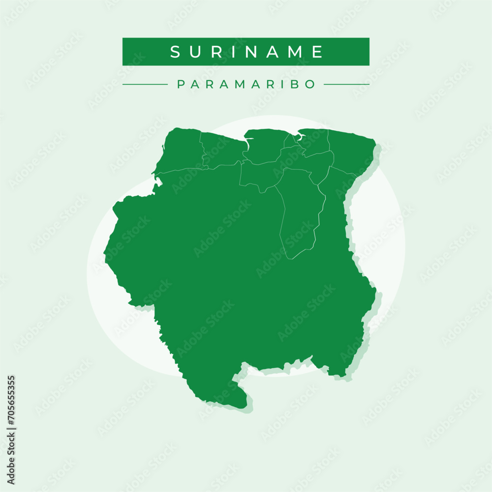 Vector illustration vector of Suriname map Suriname and Paramaribo Vector illustration vector of Suriname map Suriname and Paramaribo