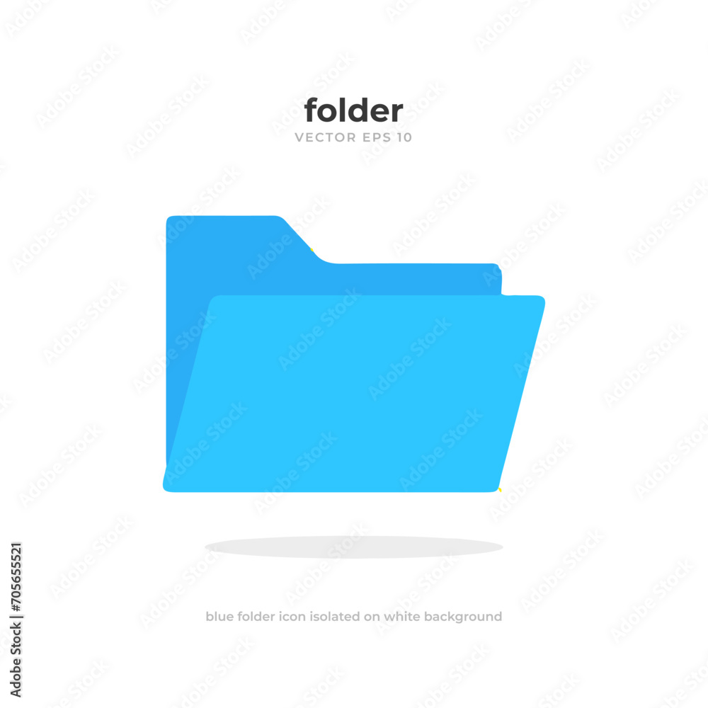 3d Blue Folder Icon Isolated On White Background Microsoft Word doc 3d blue folder icon isolated on white background microsoft word doc