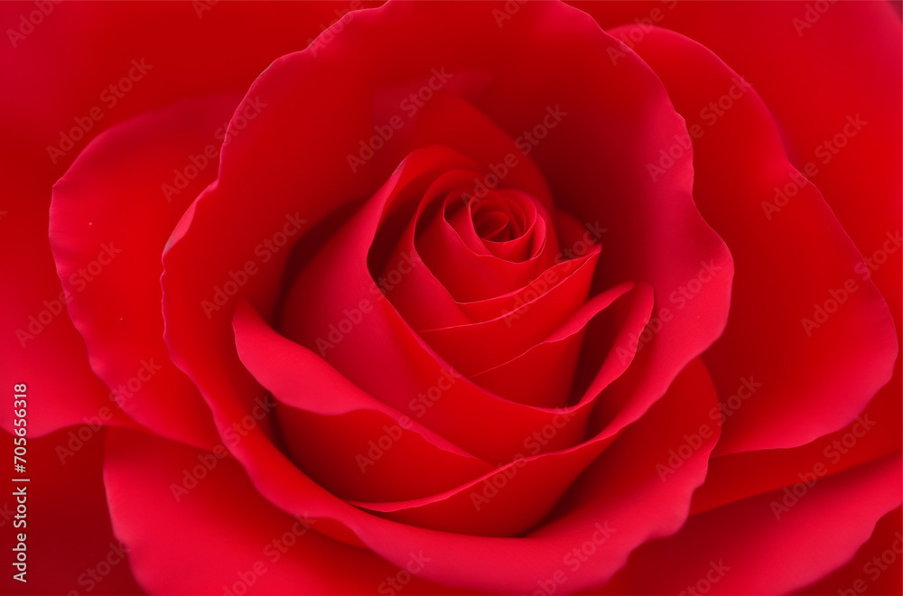Close-up of Red Rose Center Close-up of Red Rose Center