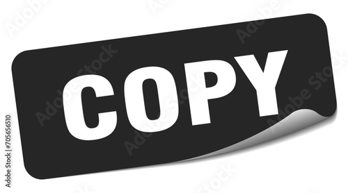 copy sticker. copy label