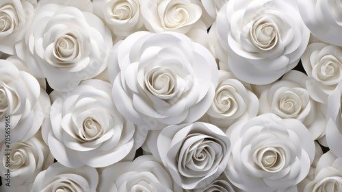 close up of a white roses