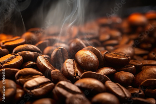 Sizzling Roasted Coffee Beans