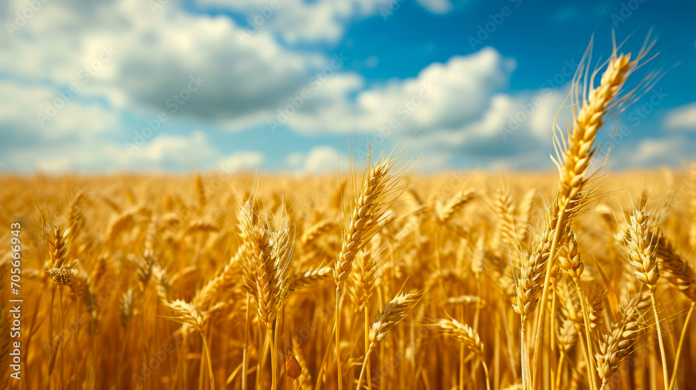 Fototapeta premium Endless Fields of Ripening Wheat