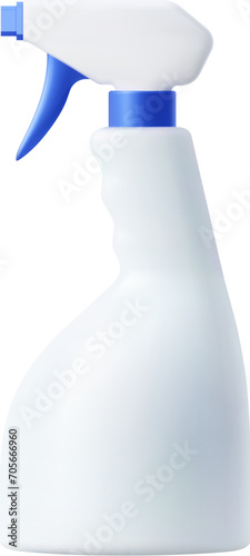 Detergent and clean product plastic bottle mockup. Isolated realistic 3d vector spray cleaner container for effortless cleaning, embodies sleek style, efficient and practicality for household chore