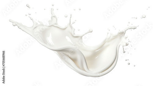 Obraz na płótnie milk or white liquid splash isolated on white with clipping path w salonie