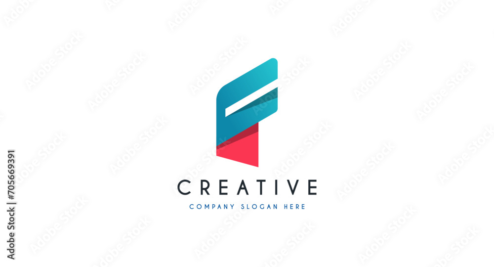 Initial Letter FP For Fast Payment logo design vector illustration.