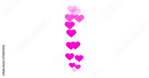 Live reactions of pink hearts icons illustration. Social media live reactions for Facebook,Instagram, and Twitter. Live-style animated icon for live-stream chat. Easy to use.