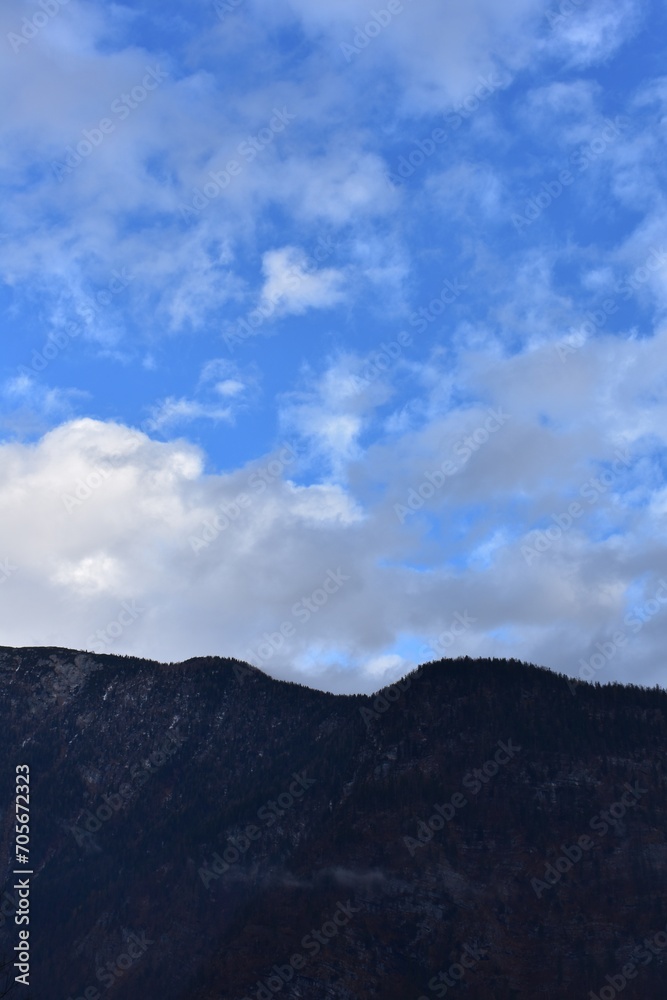 clouds over the mountains